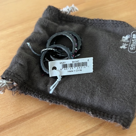 Coach set of 3 rings - Never worn! - Picture 5 of 6